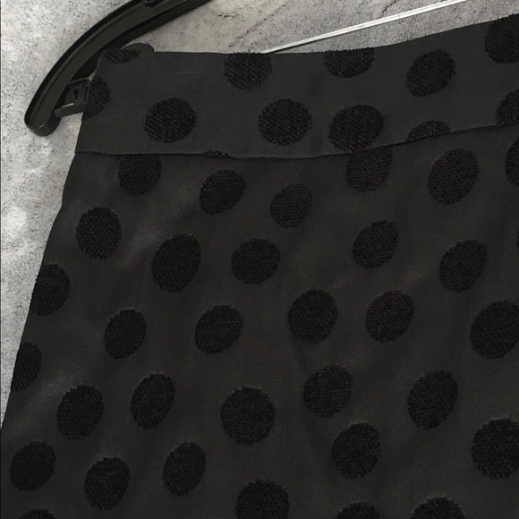 Ann Taylor Loft Velvet Dot Pencil Skirt 0P - Picture 5 of 7